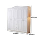 Bedroom Hinged Door Storage Cabinet Manufactured Wood Victorian Cabinet with Drawers