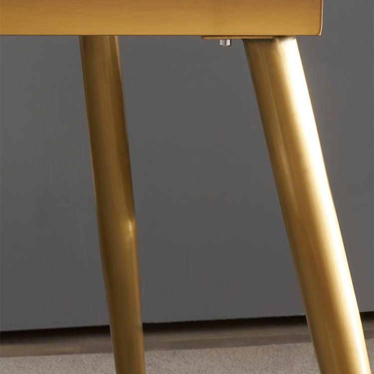 Modern Style Sintered Stone Dining Table with White Fixed Table for Home Use Clearhalo 'Dining Room Sets' 'Dining Tables & Seating' 'dining_room_set' 'furn' 'furn_dining_room_set' 'Furniture' 'furniture_dining_room_set' 'Kitchen & Dining Furniture' 'kitchen&dining_furn' 'kitchen' 1200x1200_0cbe405d-90b3-4d77-9818-75ee1e19aa32