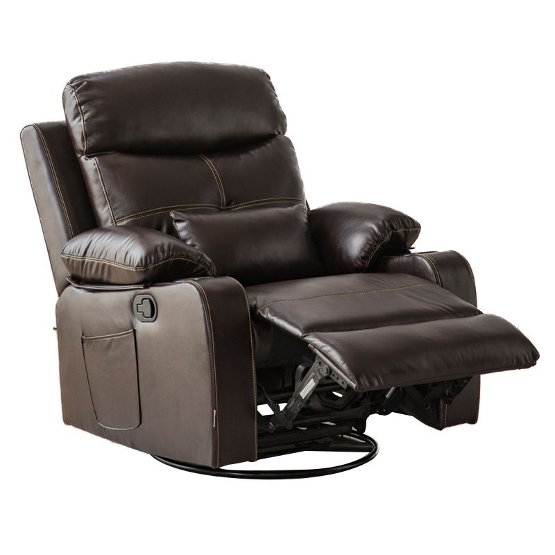 Contemporary Rocking Home Theater Recliner Solid Color Home Theater Recliner Clearhalo 'Chairs & Seating' 'furn' 'furn_recliners' 'Furniture' 'Living Room Furniture' 'Recliners' 1200x1200_0cbf0608-3b90-4309-8468-d2c4d8b992f0