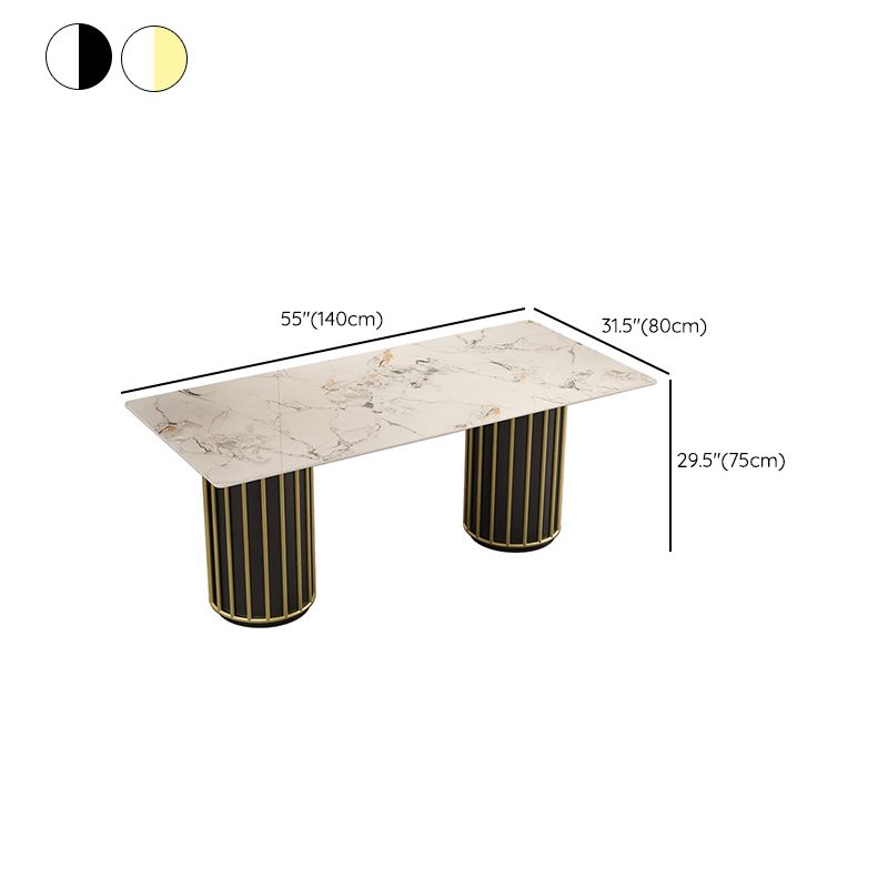 Glam Stone Furniture 1/5 Pcs Standard Height Dining Room Furniture Set for Home Clearhalo 'Dining Room Sets' 'Dining Tables & Seating' 'dining_room_set' 'furn' 'furn_dining_room_set' 'Furniture' 'Kitchen & Dining Furniture' 1200x1200_0cc101e1-14b3-4202-a1cf-021bd0cec103