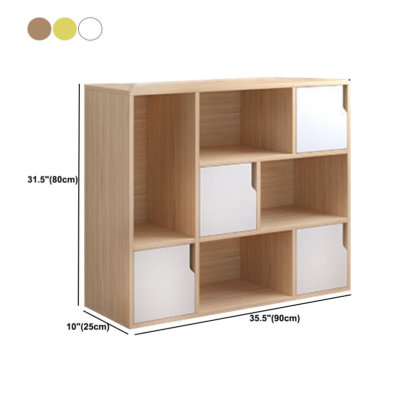 Contemporary Wooden Side Cabinet with Storage Shelves and Doors Clearhalo 'Cabinets & Chests' 'cabinets_chests' 'furn' 'furn_cabinets_chests' 'Furniture' 'Living Room Furniture' 1200x1200_0cc360e1-7310-4b16-903b-c7e3fadead82