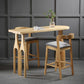 1/2/3 stuks industriële rechthoekige pubtafel set houten toonbanktafel met hoge ontlasting