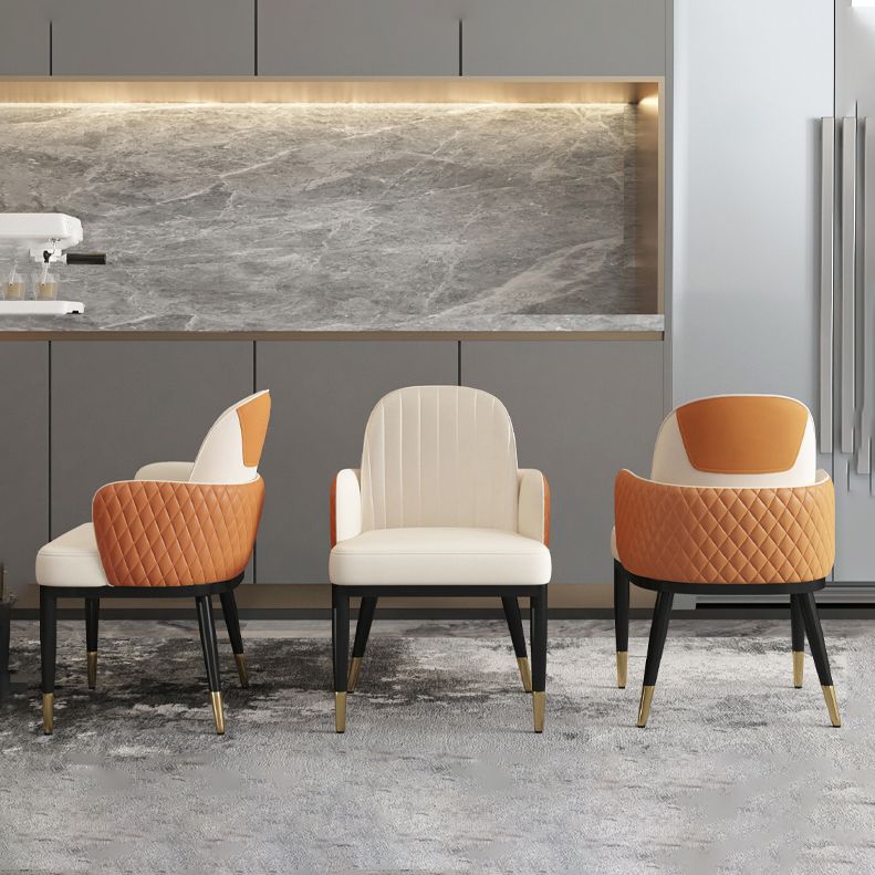 Minimalist Style Solid Back Dining Side Chairs Leather Dining Chairs for Kitchen Clearhalo ' kitchen&dining_furn' 'Dining Chairs' 'Dining Tables & Seating' 'dining_chair' 'furn' 'furn_dining_chair' 'Furniture' 'furniture_dining_chair' 'Kitchen & Dining Furniture' 'kitchen' 1200x1200_0cc5cc07-dd2d-4540-90de-5c1ccd467013