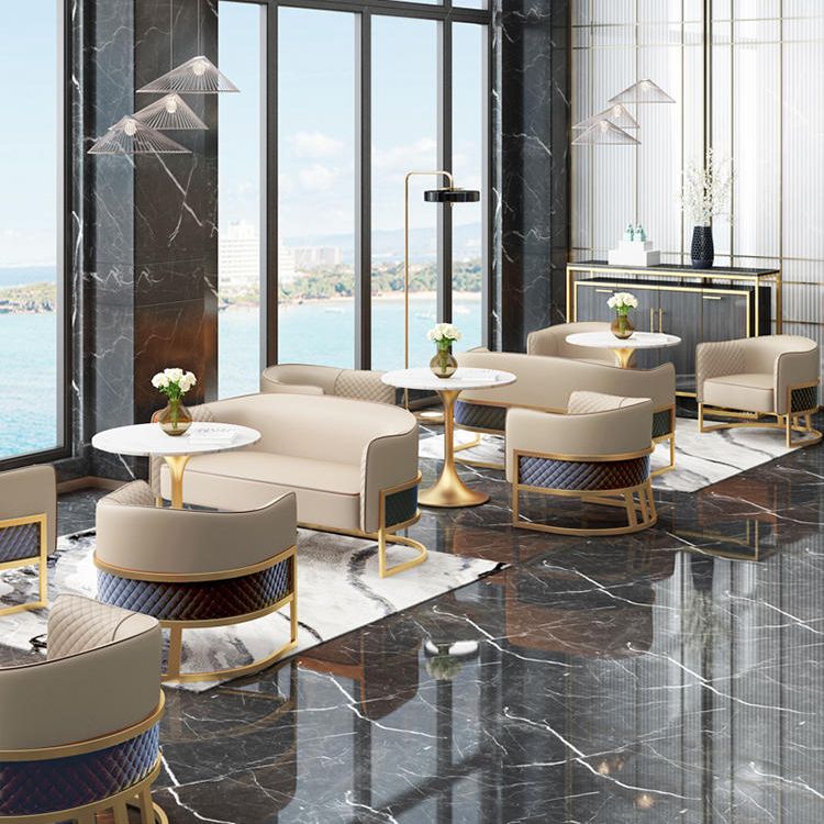 Juego de comedor de estilo glamoroso 1/4/5 PCS CONINETA DE PIEDRA REDEDIA CON SILLO SOLIDO