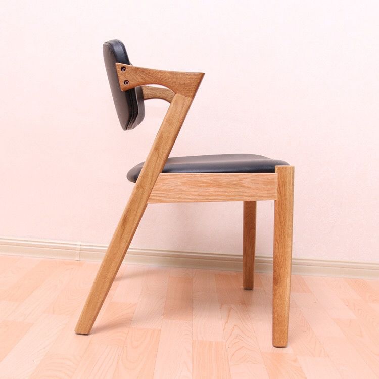 Contemporary Wood Square Dining Chair Open Back Side Chair for Kitchen Clearhalo ' kitchen&dining_furn' 'Dining Chairs' 'Dining Tables & Seating' 'dining_chair' 'furn' 'furn_dining_chair' 'Furniture' 'furniture_dining_chair' 'Kitchen & Dining Furniture' 'kitchen' 1200x1200_0cc6c1bb-2276-44fd-905d-64d02884458a