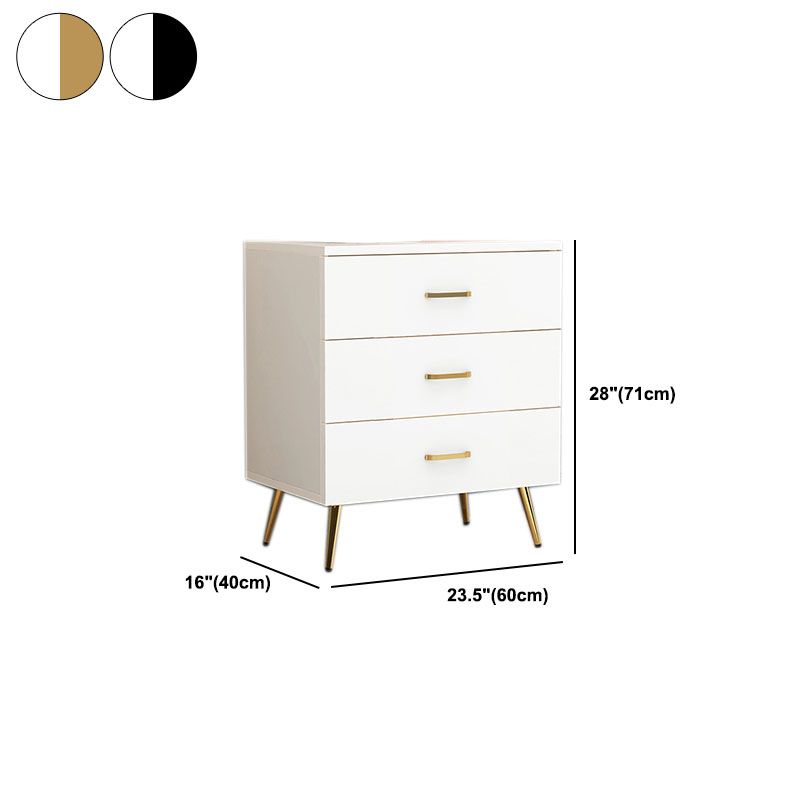 Klassieke glamour witte opbergkist verticaal houten dressoir voor slaapkamer