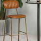 Industrial Metal Barstool Faux Leather Footrest Low Back Counter Stool with Iorn 4 Legs Clearhalo 'Bar Furniture' 'Bar Stools' 'bar_stools' 'furn' 'furn_bar_stools' 'Furniture' 'Kitchen & Dining Furniture' 1200x1200_0cc7ed11-5621-42c2-90b9-0c53a16f78a8