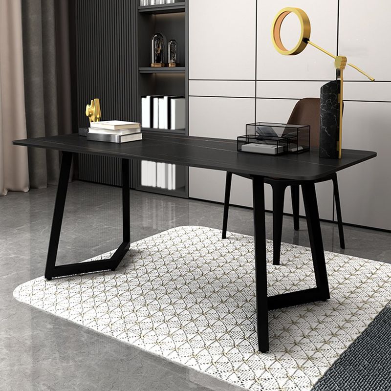 Scrivania rettangolare da ufficio in stile industriale scrivania da ufficio con gambe metalliche