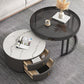 Round Tropical Coffee Table Storage 2 Nesting Coffee Table Set Clearhalo 'Coffee & Accent Tables' 'Coffee Tables' 'coffee_tables' 'furn' 'furn_coffee_tables' 'Furniture' 'Living Room Furniture' 1200x1200_0cc92431-beab-4030-b282-9978b738b921