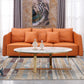 Luxurious Coffee Table Metal Cross Legs Cocktail Table in Gold