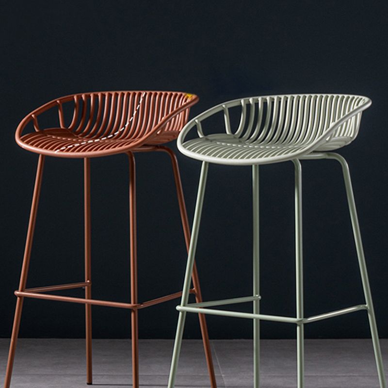 Contemporary Metal Bar Stool Plastic Counter Stools for Home Use Clearhalo 'Bar Furniture' 'Bar Stools' 'bar_stools' 'furn' 'furn_bar_stools' 'Furniture' 'Kitchen & Dining Furniture' 1200x1200_0ccb0af4-8ca5-4d24-a352-a8a5f3330745