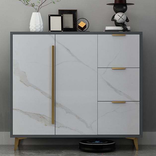 Sideboard Glam Sideboard in legno artificiale con porta per soggiorno