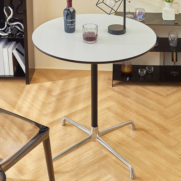 Industrial Style Dining Table Standard Height Dining Table with Pedestal Base for Home Clearhalo ' dining_table' 'Dining Tables & Seating' 'Dining Tables' 'Furniture' 'furniture_dining_table' 'Kitchen & Dining Furniture' 'kitchen&dining_furn' 'kitchen' 'kitchen_dining_table' 1200x1200_0ccbe584-fcc3-4bbc-a4c2-99d4e2750165