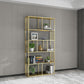 Metal Rectangle Open Bookshelf Modern Home Office Etagere Bookcase