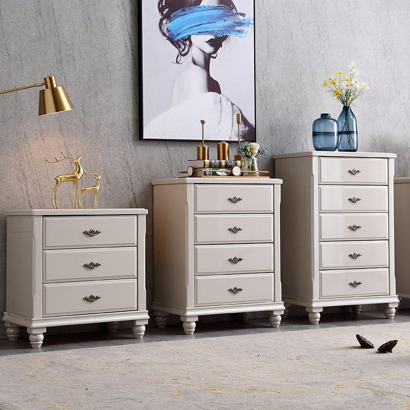 17.5 "W Moderne opbergkast Dressoir Witte rubberen hout opbergkast met laden