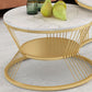 Slate Coffee Table Round Nesting Coffee Table Set for Living Room Clearhalo 'Coffee & Accent Tables' 'Coffee Tables' 'coffee_tables' 'furn' 'furn_coffee_tables' 'Furniture' 'Living Room Furniture' 1200x1200_0ccdb40b-733b-4f86-b1b5-17e5d5be9fb8
