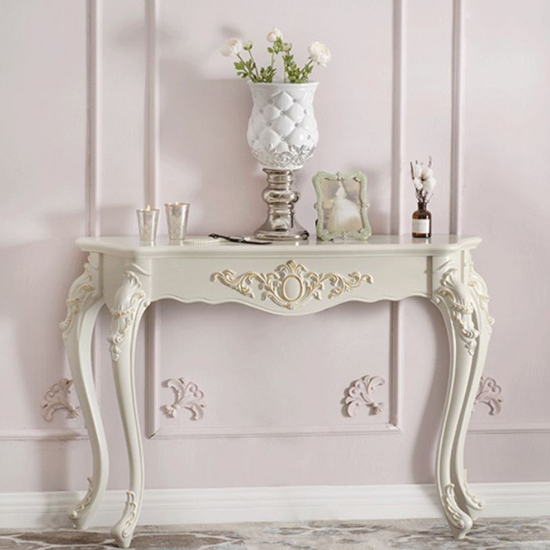 Forma libera da forma contemporanea tavolo da divano console in legno in bianco