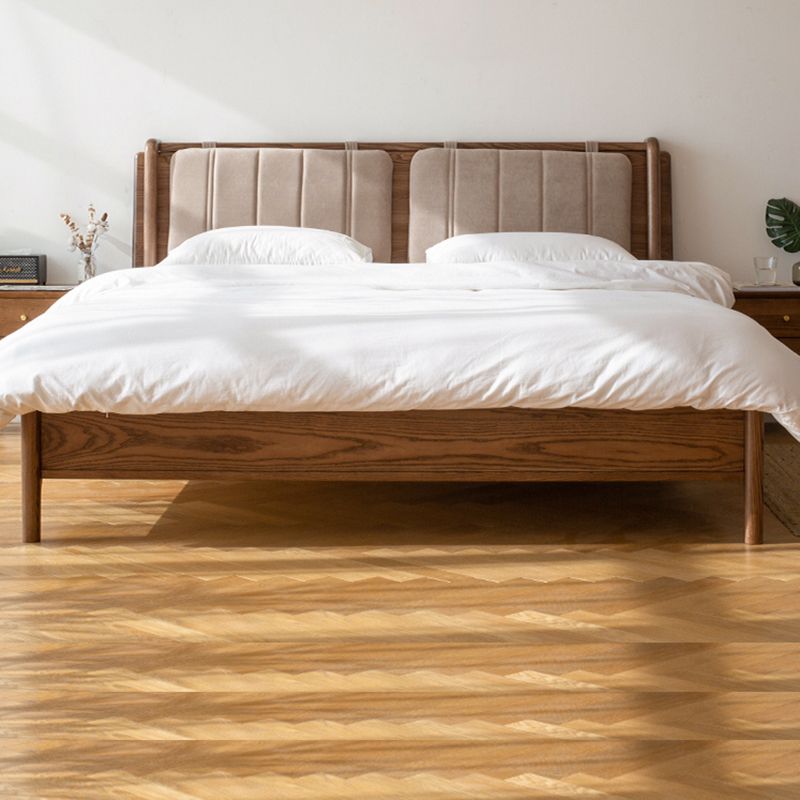 Mident secolo moderno a colori solidi letto in legno letto rettangolare
