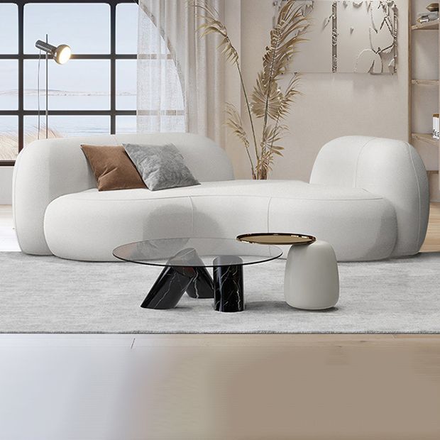 Ultra-Modern Beige Curved Sofa with Tuxedo Arm for Living Room Clearhalo 'furn' 'furn_sofas' 'Furniture' 'Living Room Furniture' 'Sofa' 'sofas' 1200x1200_0cd451bd-246b-417b-8546-f1e578b36870