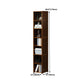 Libreria in legno verticale da 12 "Wooden moderno libreria di archiviazione chiusa