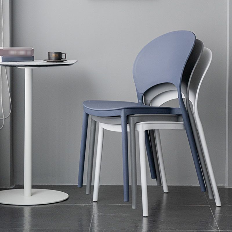 Contemporary Stacking Open Side Chair Matte Finish Home Dining Chair Clearhalo 'Dining Chairs' 'Dining Tables & Seating' 'dining_chair' 'furn' 'furn_dining_chair' 'Furniture' 'furniture_dining_chair' 'Kitchen & Dining Furniture' 1200x1200_0cd69ddc-bada-43ec-9f3c-e90811de8aa4