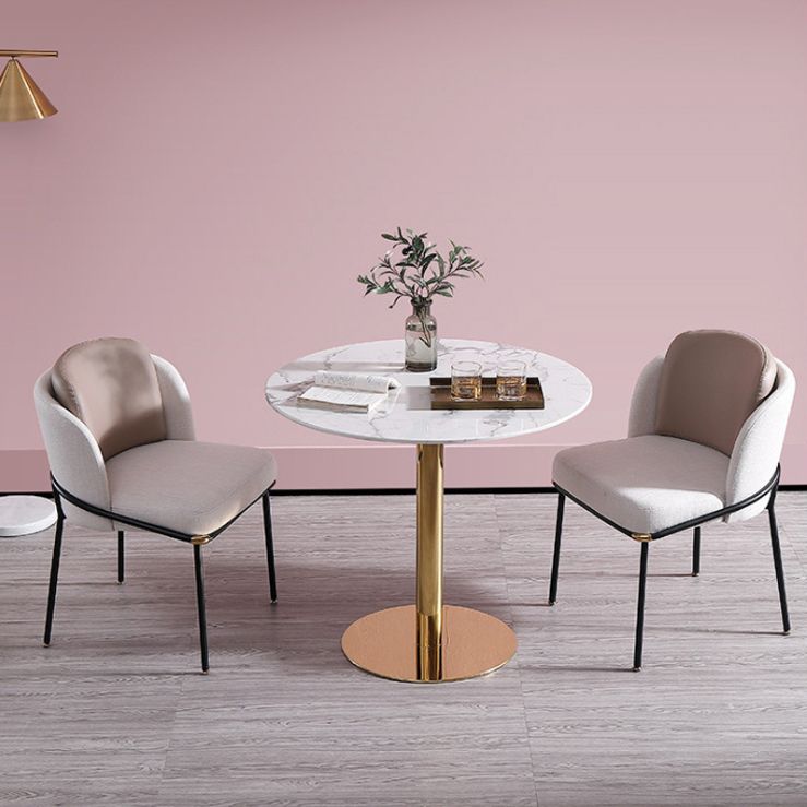 Modern 1/3/5 Pieces Dining Set Faux Marble Dining Table for Home Use Clearhalo 'Dining Room Sets' 'Dining Tables & Seating' 'dining_room_set' 'furn' 'furn_dining_room_set' 'Furniture' 'furniture_dining_room_set' 'Kitchen & Dining Furniture' 'kitchen&dining_furn' 'kitchen' 1200x1200_0cd717cc-dbbd-4bdf-9ade-b38fd51a39cb