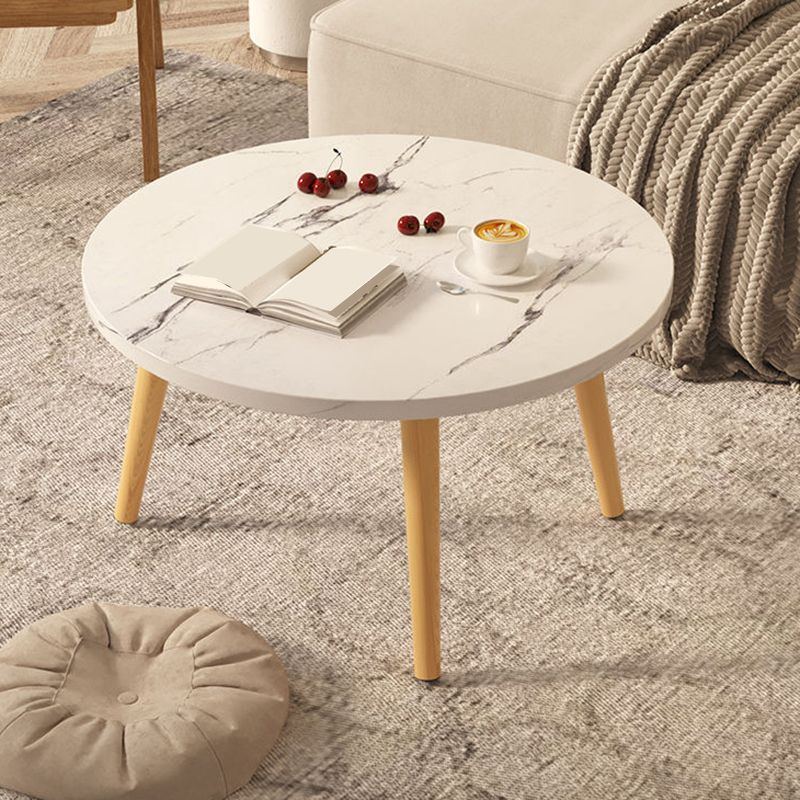 3 Legs 1 Single Coffee Table with Wood Accents Modern Round Cocktail Table Clearhalo 'Coffee & Accent Tables' 'Coffee Tables' 'coffee_tables' 'furn' 'furn_coffee_tables' 'Furniture' 'furniture_coffee_tables' 'Living Room Furniture' 1200x1200_0cd781a2-489d-4e8b-bb54-637729e0c484