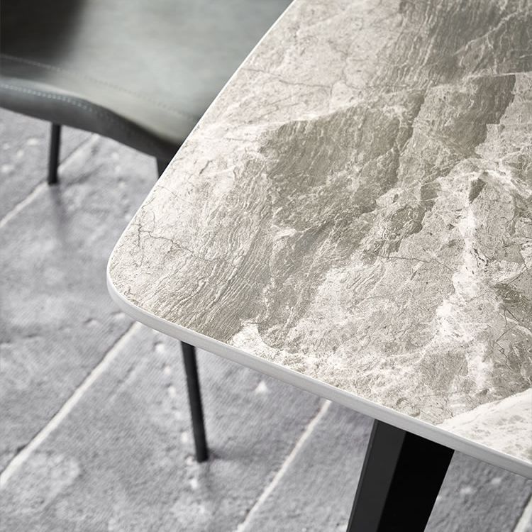 Metal Modern Rectangle Dining Table Sintered Stone Dining Table for Kitchen and Dining Room Clearhalo ' dining_table' 'Dining Tables & Seating' 'Dining Tables' 'furn' 'furn_dining_table' 'Furniture' 'furniture_dining_table' 'Kitchen & Dining Furniture' 'kitchen&dining_furn' 'kitchen' 'kitchen_dining_table' 1200x1200_0cd7c43b-df11-464b-9fff-eed595d91485