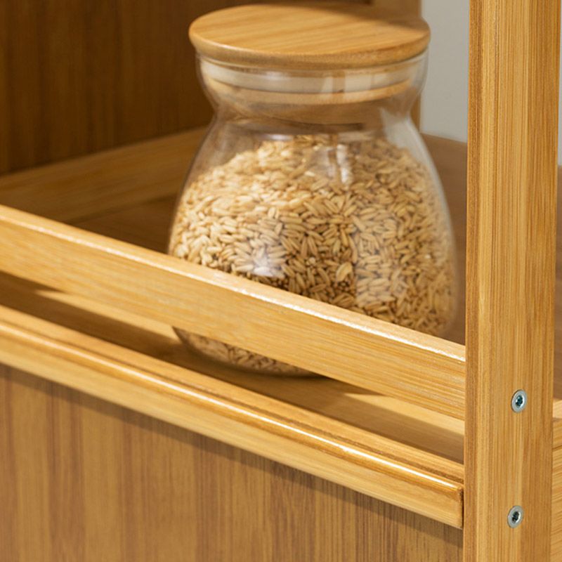 Modern Porte acriliche Dining Server Scheda in legno con archiviazione aperta