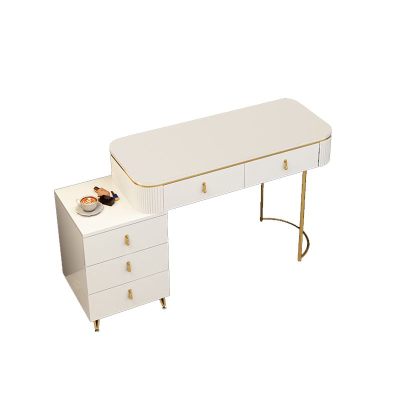 Contemporary Make-up Vanity White Vanity Dressing Table with Drawers