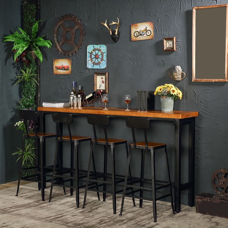 Industrial Bar Stool and Table Set 1/4/5 Pieces Pub Dining Set Clearhalo 'Bar Furniture' 'furn' 'furn_home_bar_bar_sets' 'Furniture' 'Home Bars & Bar Sets' 'home_bar_bar_sets' 'Kitchen & Dining Furniture' 1200x1200_0cd96c63-2082-40a9-a1c9-79ac34c21b73