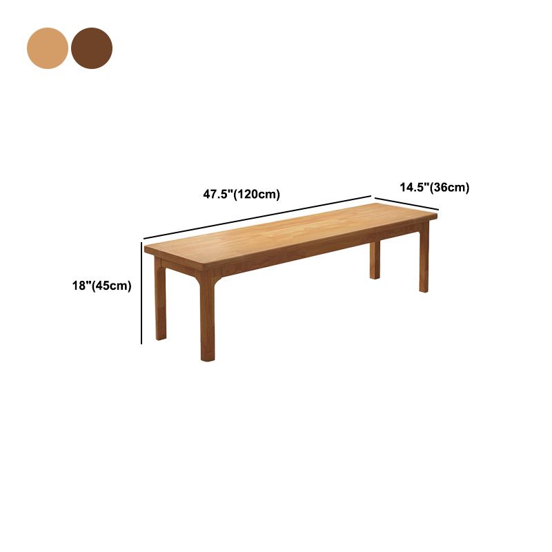 Modern Rectangle Bench with Legs Solid Color Bench for Kitchen Clearhalo 'Benches' 'Chairs & Seating' 'furn' 'furn_benches' 'Furniture' 'Living Room Furniture' 1200x1200_0cda16e1-048a-46a9-a18e-bf22c9cbfa27