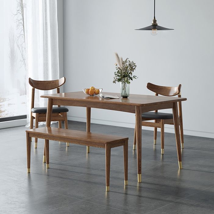 Contemporary Standard Brown Dining Table Solid Wood Rectangle Dining Table for Kitchen Clearhalo ' dining_table' 'Dining Tables & Seating' 'Dining Tables' 'furn' 'furn_dining_table' 'Furniture' 'furniture_dining_table' 'Kitchen & Dining Furniture' 'kitchen&dining_furn' 'kitchen' 'kitchen_dining_table' 1200x1200_0cda6b9d-c06b-40d5-9f80-a3753dd8f35c