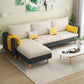 Scandinavian 32.28 " H Cotton Blend Square Arm Sofa & Chaise Clearhalo 'furn' 'furn_sectionals' 'Furniture' 'Living Room Furniture' 'Sectionals' 1200x1200_0cdc7831-5f95-4d2b-b9ae-8c90157cfd46