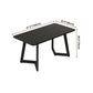 Sintered Stone Dining Table Black Industrial Style Dining Table with Metal Base Clearhalo 'Dining Tables & Seating' 'Dining Tables' 'dining_table' 'furn' 'furn_dining_table' 'Furniture' 'furniture_dining_table' 'Kitchen & Dining Furniture' 'kitchen' 'kitchen_dining_table' 1200x1200_0cdde4b2-606d-4cfd-948a-f96565ca23c0