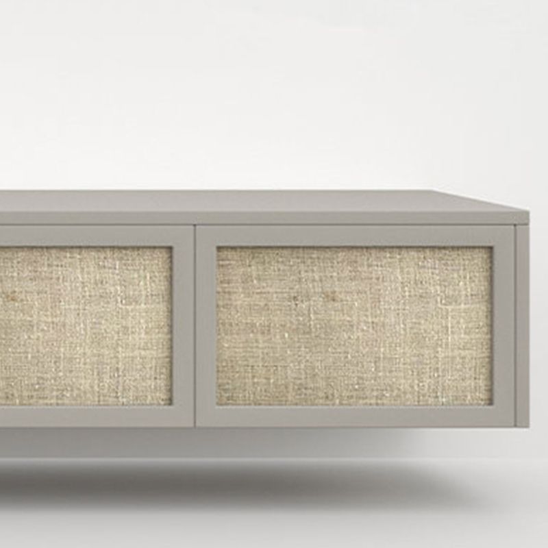 Nordic Solid Wood Wall-Mounted TV Cabinet Living Room Cotton-Linen TV Stand Clearhalo 'furn' 'furn_tv_stands_entertainment_centers' 'Furniture' 'Living Room Furniture' 'TV Stands & Entertainment Centers' 'TV Stands & Media Storage Furniture' 'tv_stands_entertainment_centers' 1200x1200_0cde2979-81e9-4dec-9f73-39987fcfc18f