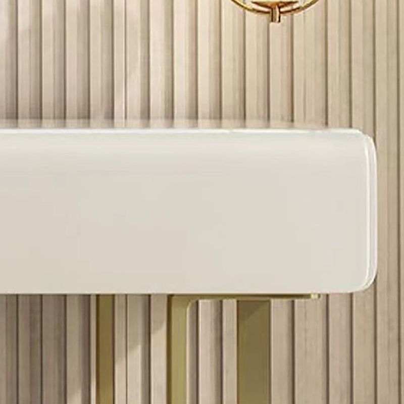 Glam Slate Top make -up ijdelheid bureau met lade, beige kleedtafel