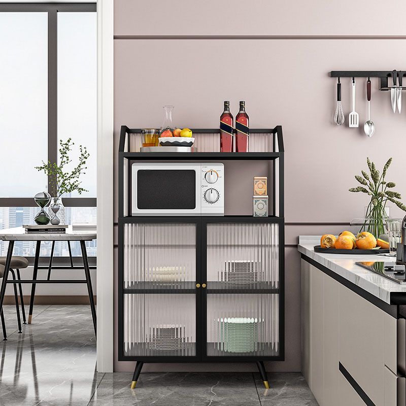 Server contemporaneo porte in metallo server da pranzo con porte per soggiorno