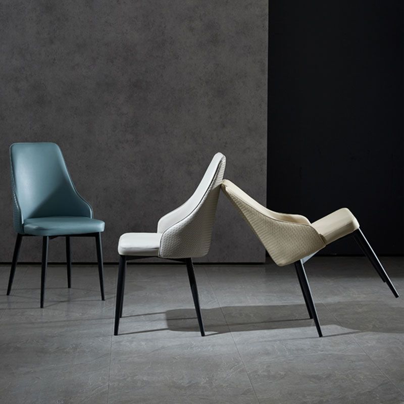 Contemporary Dining Chairs Kitchen Armless Chairs with Metal Legs Clearhalo 'Dining Chairs' 'Dining Tables & Seating' 'dining_chair' 'furn' 'furn_dining_chair' 'Furniture' 'furniture_dining_chair' 'Kitchen & Dining Furniture' 1200x1200_0cdeba88-c519-455c-8f7a-0e557d6c40ea