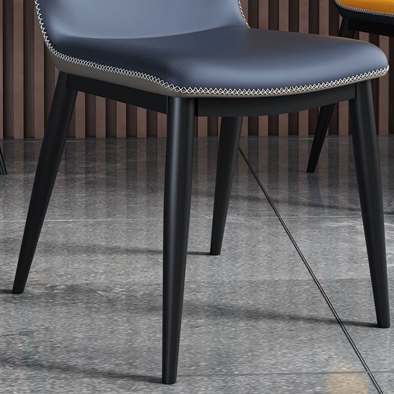 Industrial Home Side Chair Wingback Upholstered Metal Dining Room Chair Clearhalo ' kitchen&dining_furn' 'Dining Chairs' 'Dining Tables & Seating' 'dining_chair' 'furn' 'furn_dining_chair' 'Furniture' 'furniture_dining_chair' 'Kitchen & Dining Furniture' 'kitchen' 1200x1200_0cdfac9b-3b80-4b64-8110-a75dfa468389