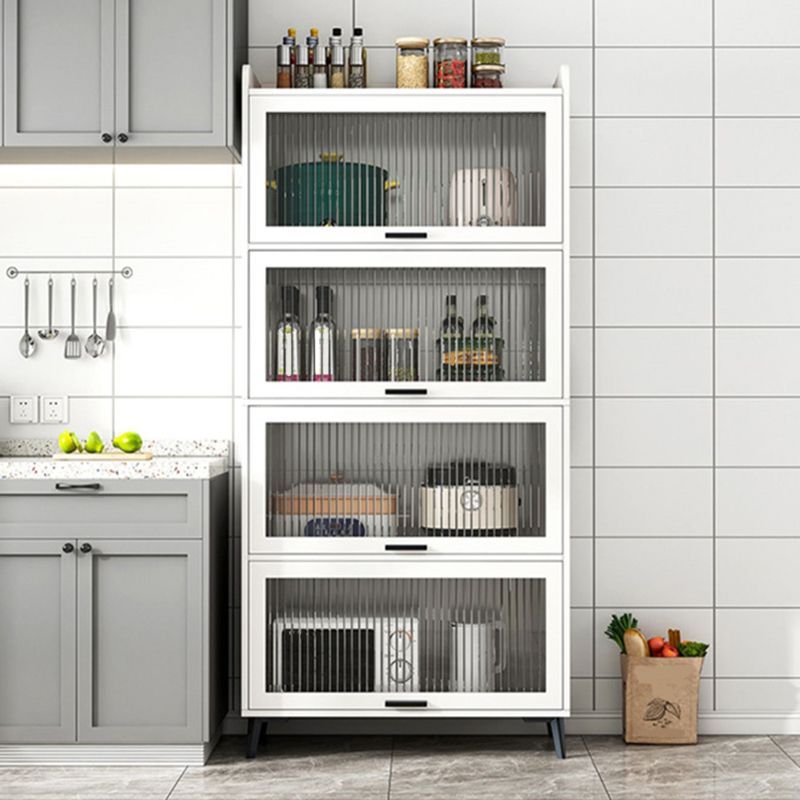 Libreria in legno ingegnerizzato in legno con porte chiuse in libreria incluse