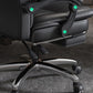 Silla giratoria de cuero moderna altura de asiento ajustable silla de oficina con ruedas