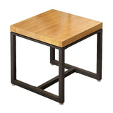 Solid Wood Industrial Dining Table Trestle Base Square Table for Dinning Room Clearhalo ' dining_table' 'Dining Tables & Seating' 'Dining Tables' 'furn' 'furn_dining_table' 'Furniture' 'furniture_dining_table' 'Kitchen & Dining Furniture' 'kitchen&dining_furn' 'kitchen' 'kitchen_dining_table' 1200x1200_0ce1d9a2-3f13-4d92-bbae-43a7a12d4916