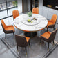 Metal Base Contemporary Style Round Dining Table Sintered Stone Table for Home Clearhalo ' dining_table' 'Dining Tables & Seating' 'Dining Tables' 'furn' 'furn_dining_table' 'Furniture' 'furniture_dining_table' 'Kitchen & Dining Furniture' 'kitchen&dining_furn' 'kitchen' 'kitchen_dining_table' 1200x1200_0ce46242-455c-4497-aa65-b1a87871313f