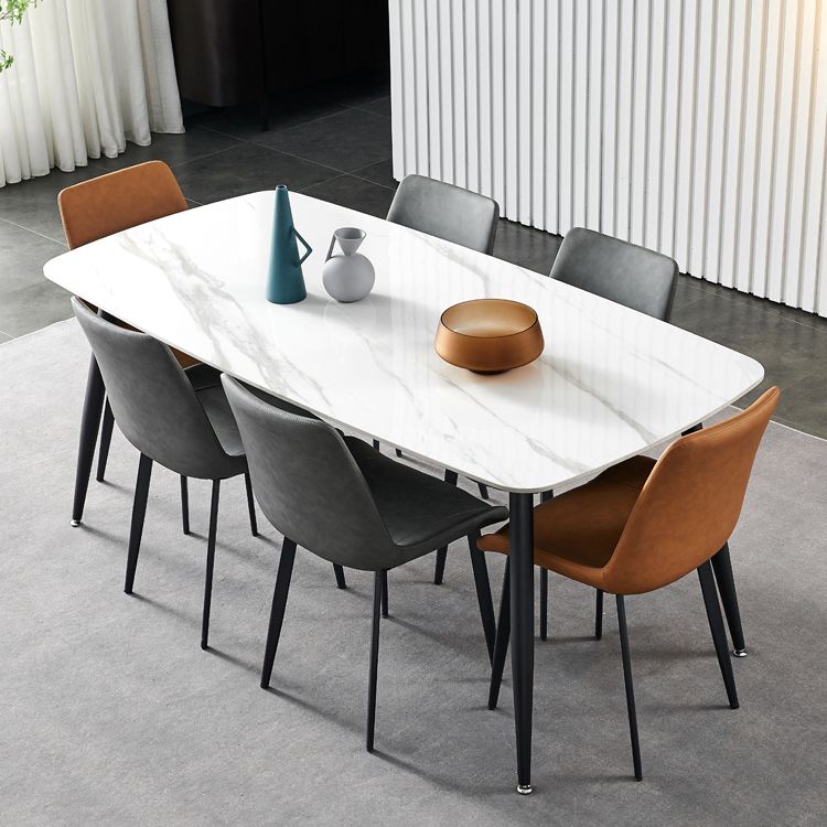 Industrial Style Metal Chairs Set Solid Back Side Kitchen Dining Room Chair Clearhalo ' kitchen&dining_furn' 'Dining Chairs' 'Dining Tables & Seating' 'dining_chair' 'furn' 'furn_dining_chair' 'Furniture' 'furniture_dining_chair' 'Kitchen & Dining Furniture' 'kitchen' 1200x1200_0ce49a44-8969-4b6d-81f5-fff51099e177