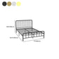 Glam Solid Color Open-Frame Bed Open-Frame Metal Bed with Custom Gold Legs