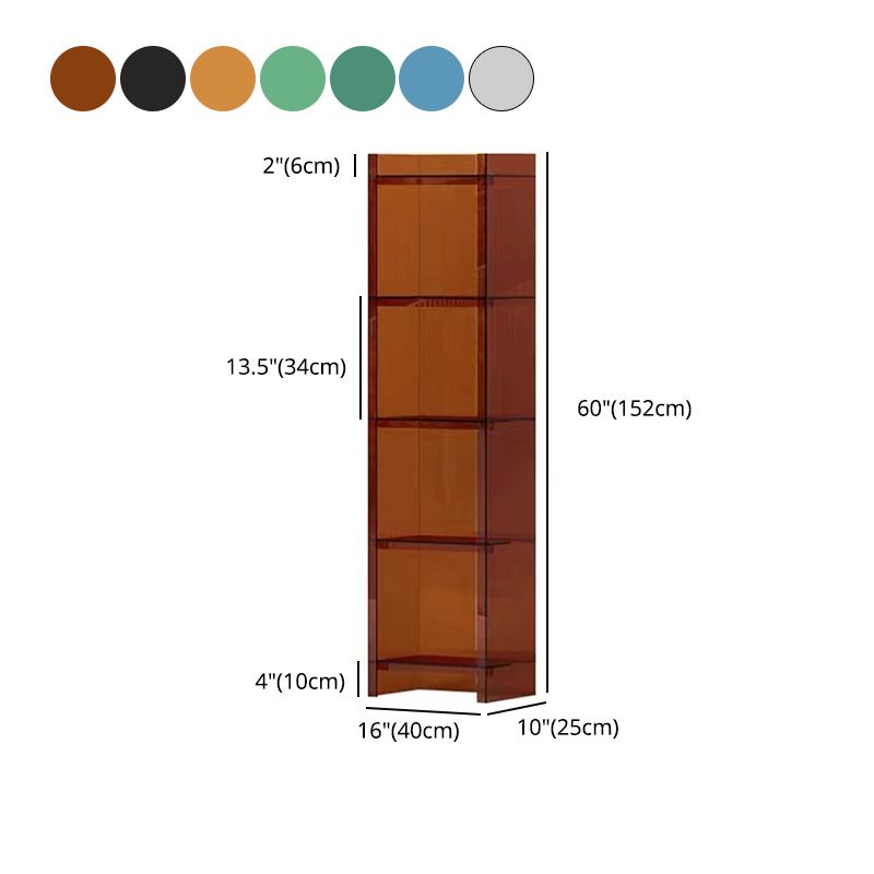 Scandinavian Style Shelf Bookcase Acrylic Closed Back Bookshelf for Home Office Clearhalo 'Bookcases' 'furn' 'furn_bookcases' 'Furniture' 'furniture_bookcases' 'Office Furniture' 1200x1200_0ce87858-e148-483b-a923-c7fbab6cf90d
