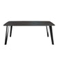Black Steel 4-foot Table Industrial Rectangle Stone Top Dining Room Table Clearhalo 'Dining Tables & Seating' 'Dining Tables' 'dining_table' 'furn' 'furn_dining_table' 'Furniture' 'furniture_dining_table' 'Kitchen & Dining Furniture' 'kitchen' 'kitchen_dining_table' 1200x1200_0ce879b6-f3b9-4a24-a0b0-70918cd6fd80