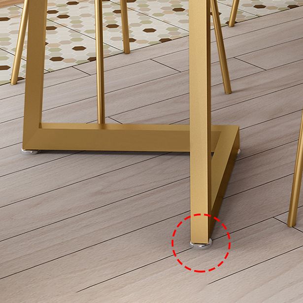 Rectangle Stone Dining Table Traditional Luxury Dinette Table for Home Clearhalo 'Dining Tables & Seating' 'Dining Tables' 'dining_table' 'furn' 'furn_dining_table' 'Furniture' 'furniture_dining_table' 'Kitchen & Dining Furniture' 1200x1200_0ce9243b-b79d-490b-b4b8-cb8a38853203