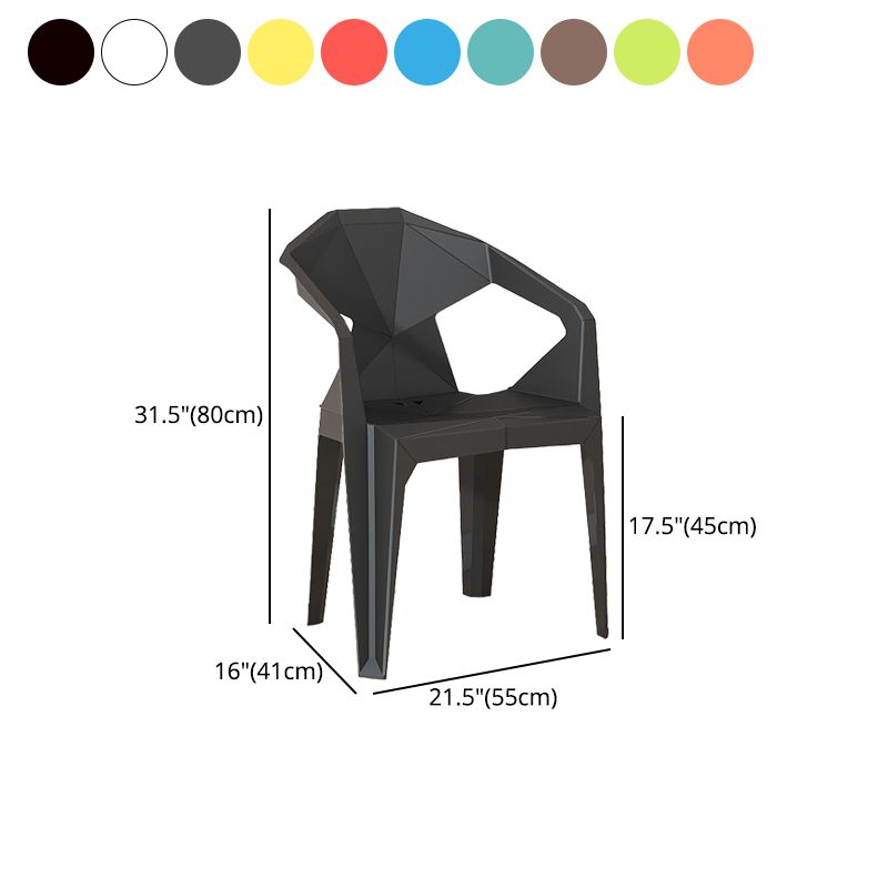 Modern Style Chairs Dining Arm Chairs for Kitchen with Plastic Legs Clearhalo 'Dining Chairs' 'Dining Tables & Seating' 'dining_chair' 'furn' 'furn_dining_chair' 'Furniture' 'furniture_dining_chair' 'Kitchen & Dining Furniture' 1200x1200_0ce953bc-6c4e-4b11-8818-81882b0682f2